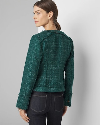 Teal Tweed Jacket | White House Black Market Teal Tweed Jacket | White House Black Market